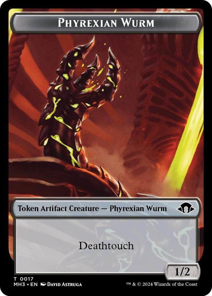 Phyrexian Wurm Token 17 card from Modern Horizons 3