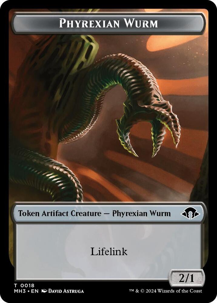 Phyrexian Wurm Token 18 card from Modern Horizons 3