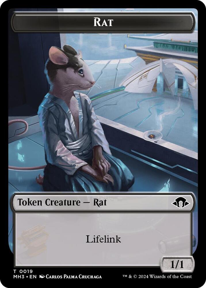 Rat // Energy Reserve Double-Sided Token 19 // 36 card from Modern Horizons 3