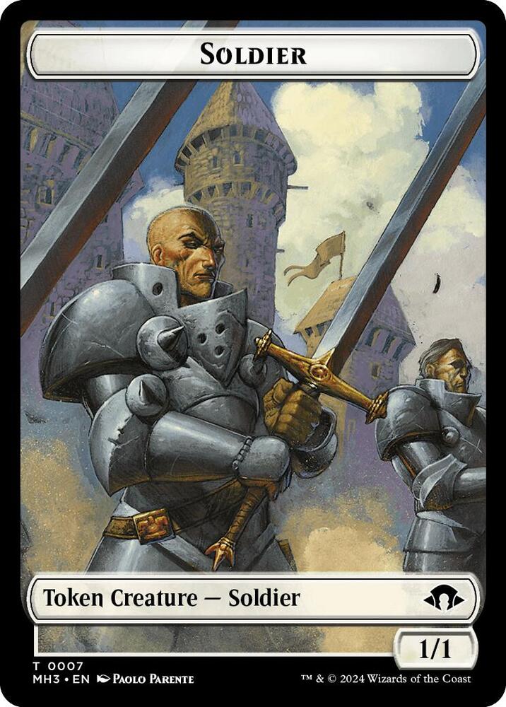 Soldier Token 7 card from Modern Horizons 3