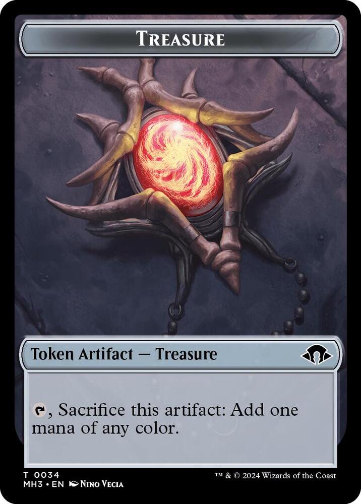 Treasure Token 34 card from Modern Horizons 3