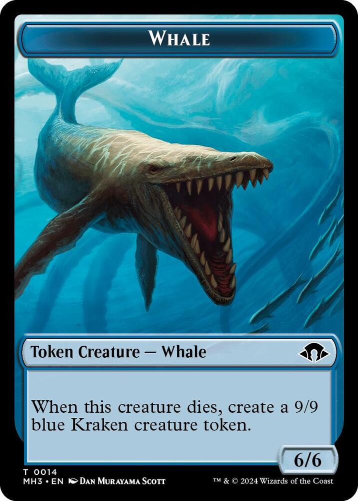 Whale // Energy Reserve Double-Sided Token 14 // 36 card from Modern Horizons 3