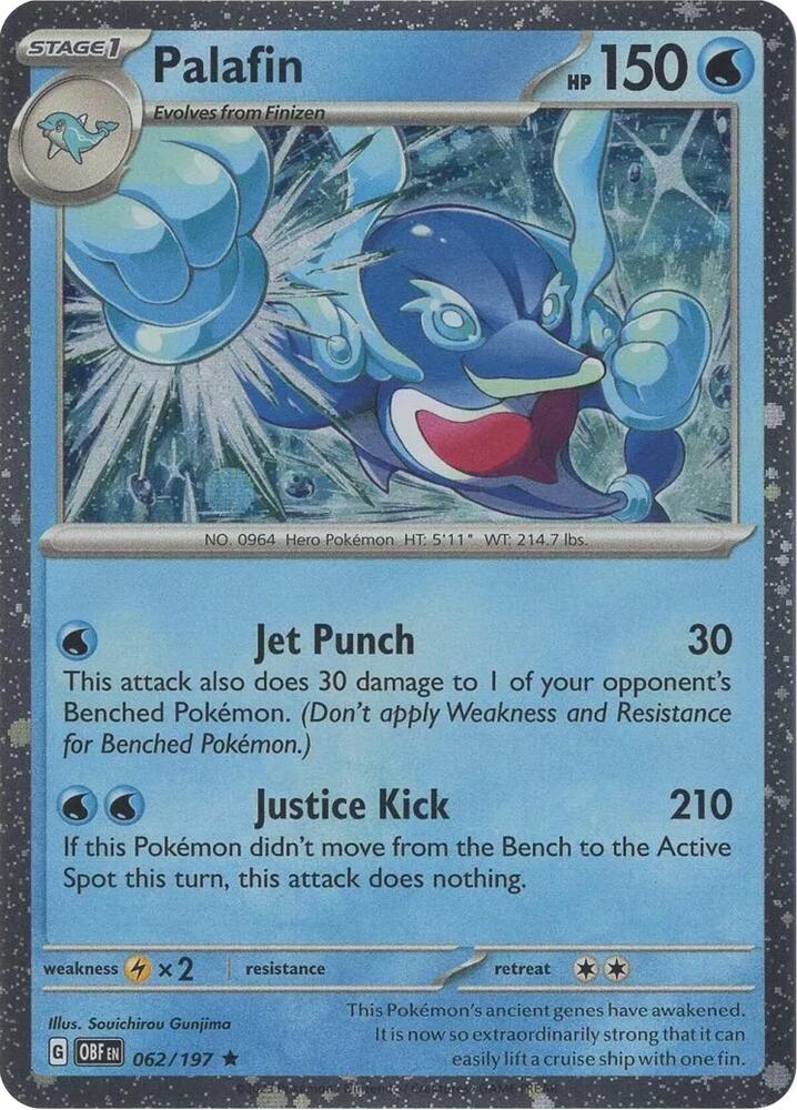 Palafin (Cosmos Holo) 062/197 card from SV: Scarlet & Violet Promo Cards