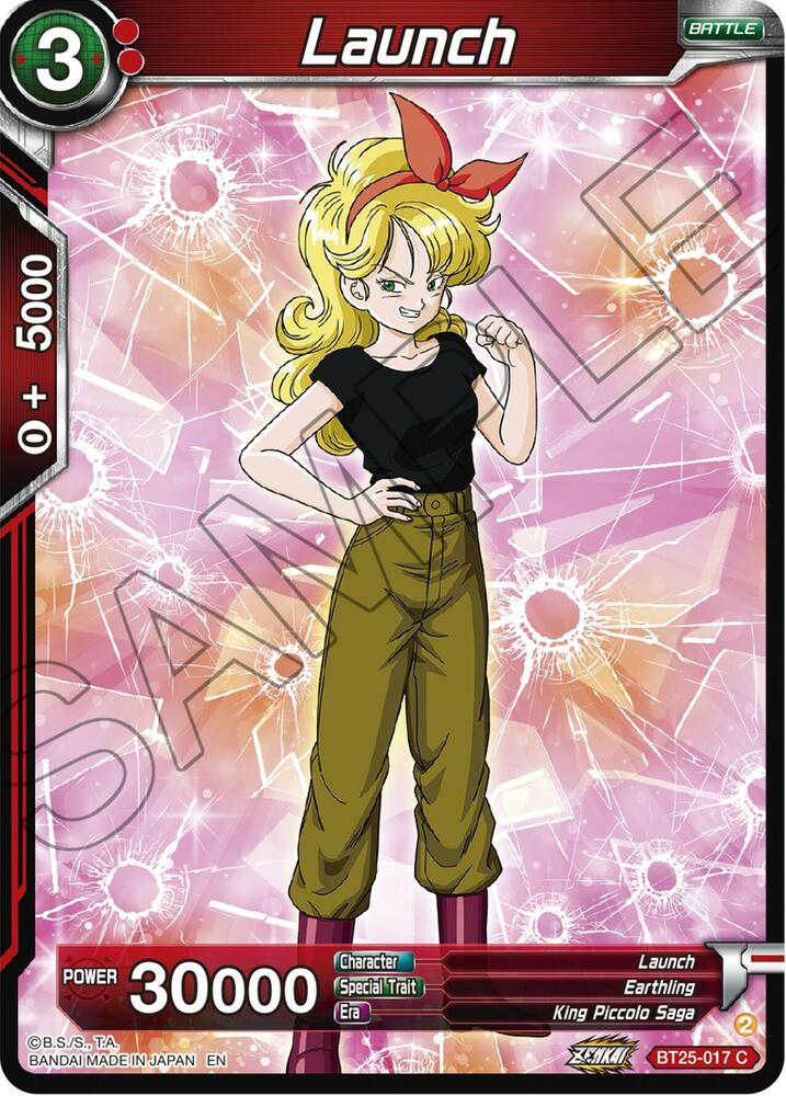 Launch BT25-017 card from Legend of the Dragon Balls
