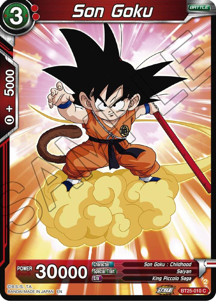 Son Goku BT25-010 card from Legend of the Dragon Balls