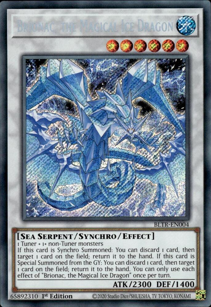 Brionac, the Magical Ice Dragon BLTR-EN004 card from Battles of Legend: Terminal Revenge