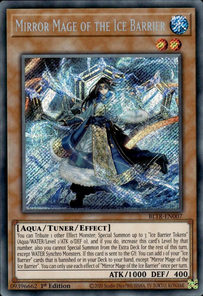 Mirror Mage of the Ice Barrier BLTR-EN007 card from Battles of Legend: Terminal Revenge