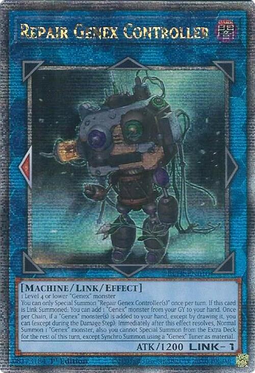 Repair Genex Controller (Quarter Century Secret Rare) BLTR-EN010 card from Battles of Legend: Terminal Revenge