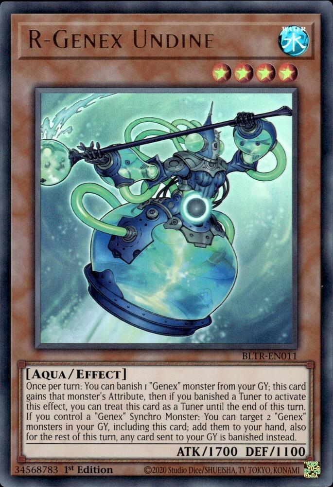 R-Genex Undine BLTR-EN011 card from Battles of Legend: Terminal Revenge