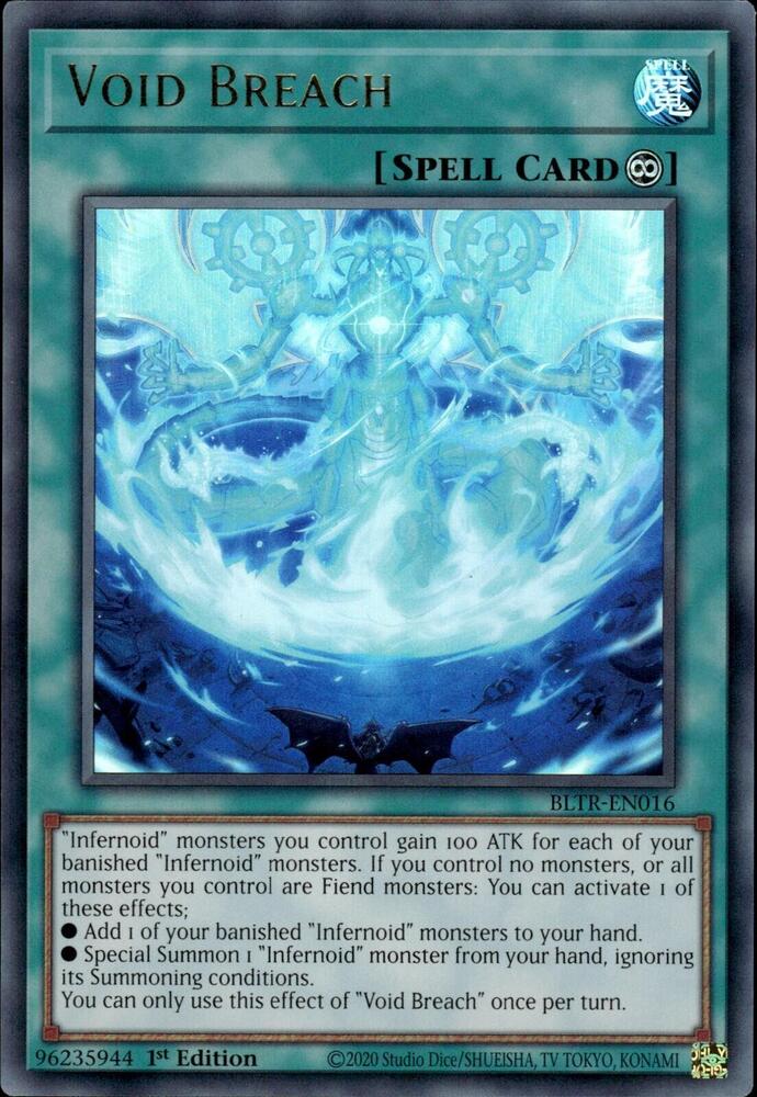 Void Breach BLTR-EN016 card from Battles of Legend: Terminal Revenge