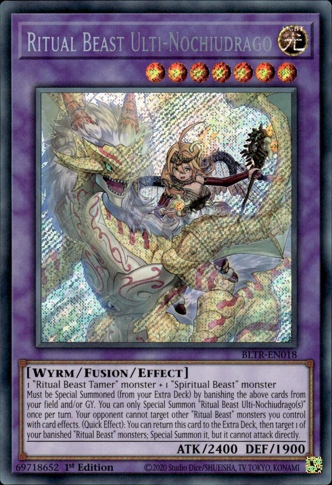 Ritual Beast Ulti-Nochiudrago BLTR-EN018 card from Battles of Legend: Terminal Revenge