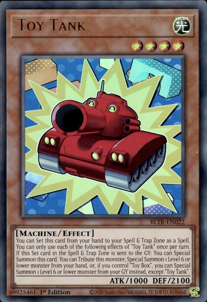 Toy Tank BLTR-EN022 card from Battles of Legend: Terminal Revenge