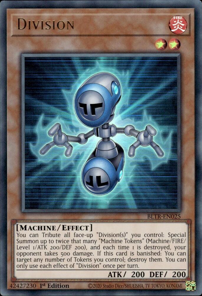Division BLTR-EN025 card from Battles of Legend: Terminal Revenge