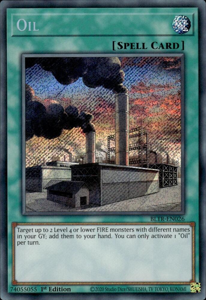 Oil BLTR-EN026 card from Battles of Legend: Terminal Revenge