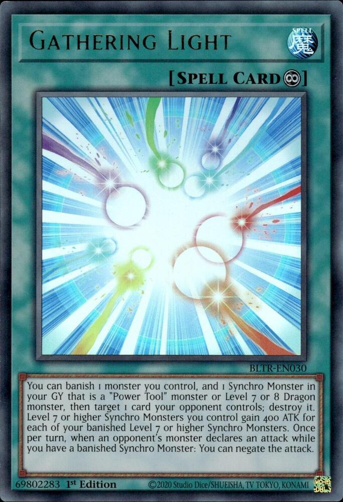 Gathering Light BLTR-EN030 card from Battles of Legend: Terminal Revenge