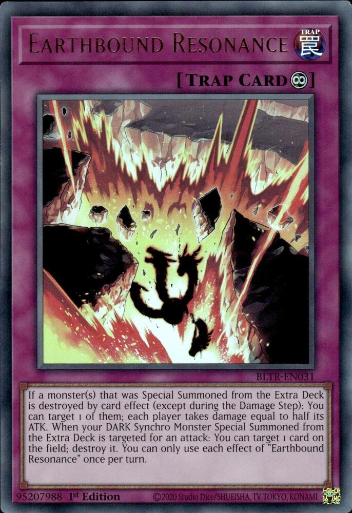Earthbound Resonance BLTR-EN031 card from Battles of Legend: Terminal Revenge