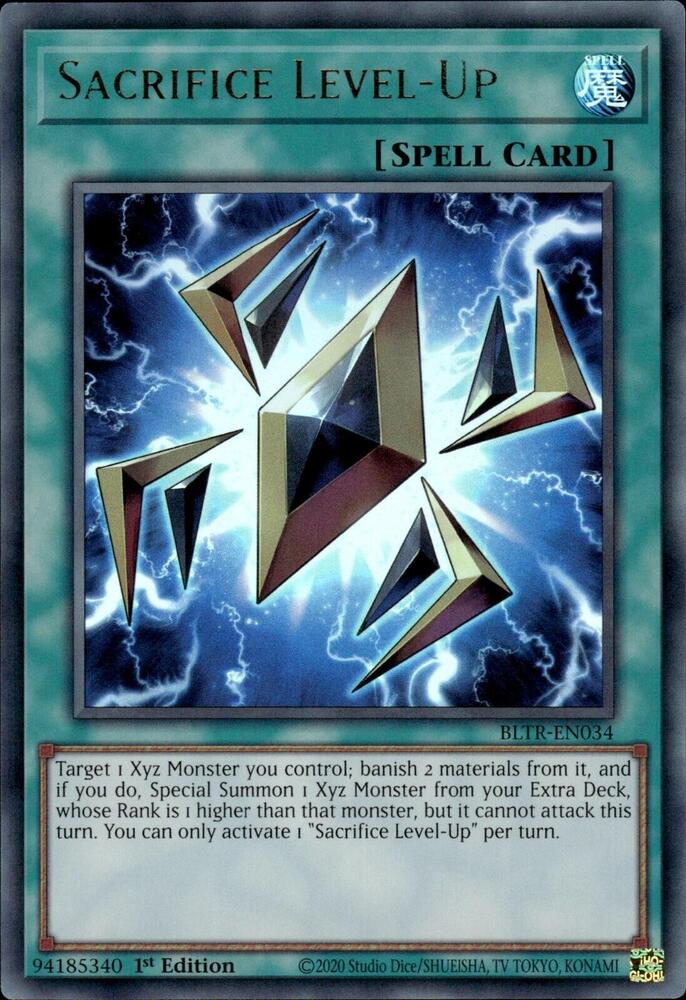 Sacrifice Level-Up BLTR-EN034 card from Battles of Legend: Terminal Revenge