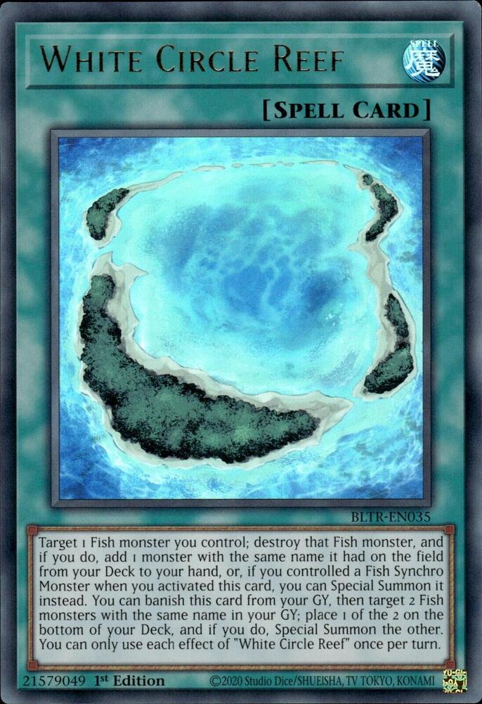 White Circle Reef BLTR-EN035 card from Battles of Legend: Terminal Revenge