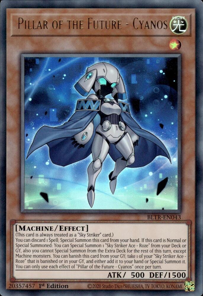 Pillar of the Future - Cyanos BLTR-EN043 card from Battles of Legend: Terminal Revenge