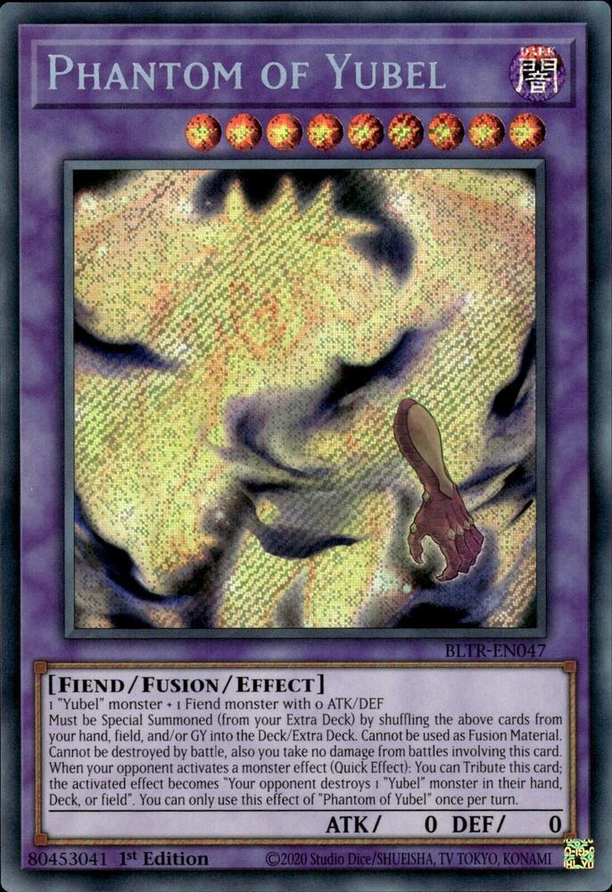 Phantom of Yubel BLTR-EN047 card from Battles of Legend: Terminal Revenge