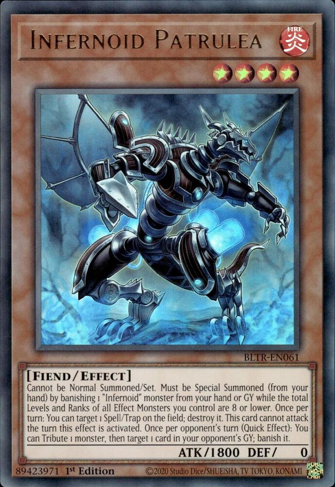 Infernoid Patrulea BLTR-EN061 card from Battles of Legend: Terminal Revenge