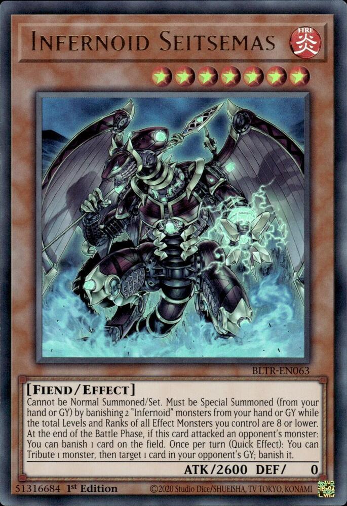 Infernoid Seitsemas BLTR-EN063 card from Battles of Legend: Terminal Revenge