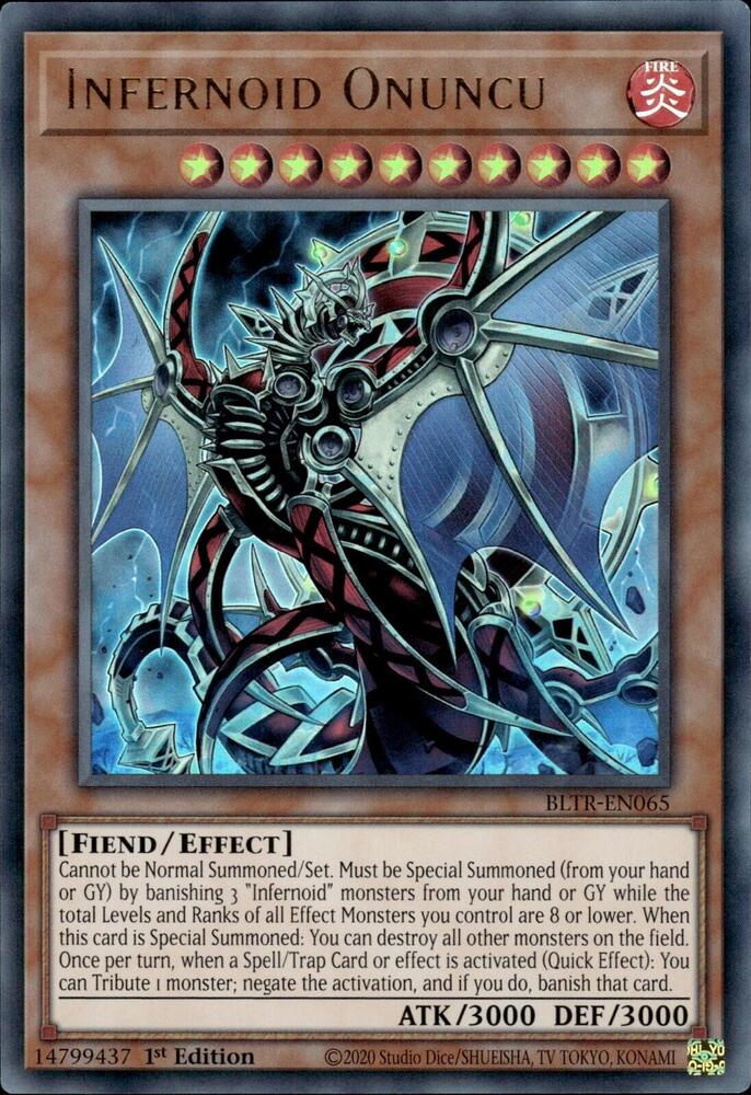 Infernoid Onuncu BLTR-EN065 card from Battles of Legend: Terminal Revenge