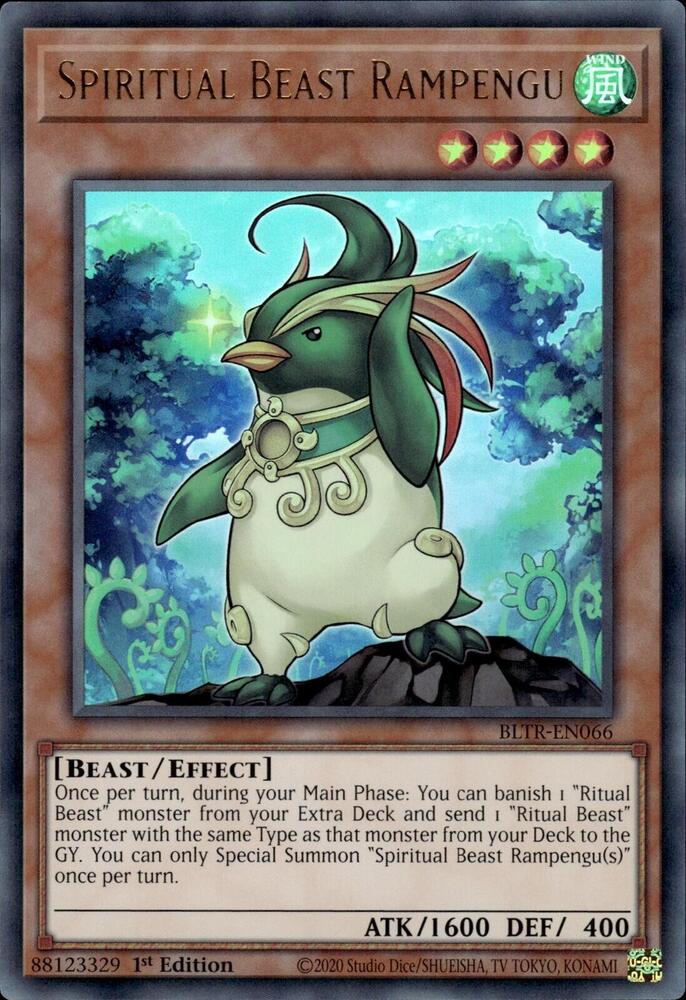 Spiritual Beast Rampengu BLTR-EN066 card from Battles of Legend: Terminal Revenge