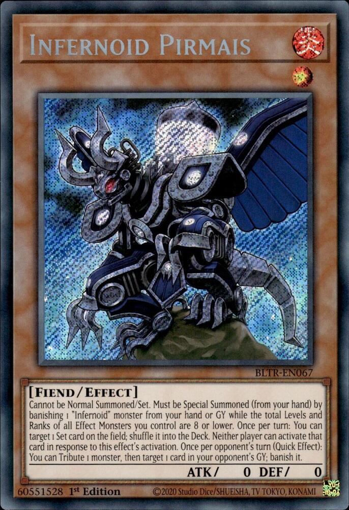Infernoid Pirmais BLTR-EN067 card from Battles of Legend: Terminal Revenge