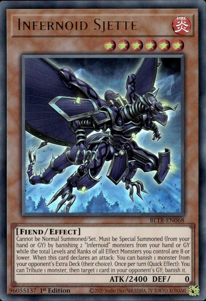 Infernoid Sjette BLTR-EN068 card from Battles of Legend: Terminal Revenge