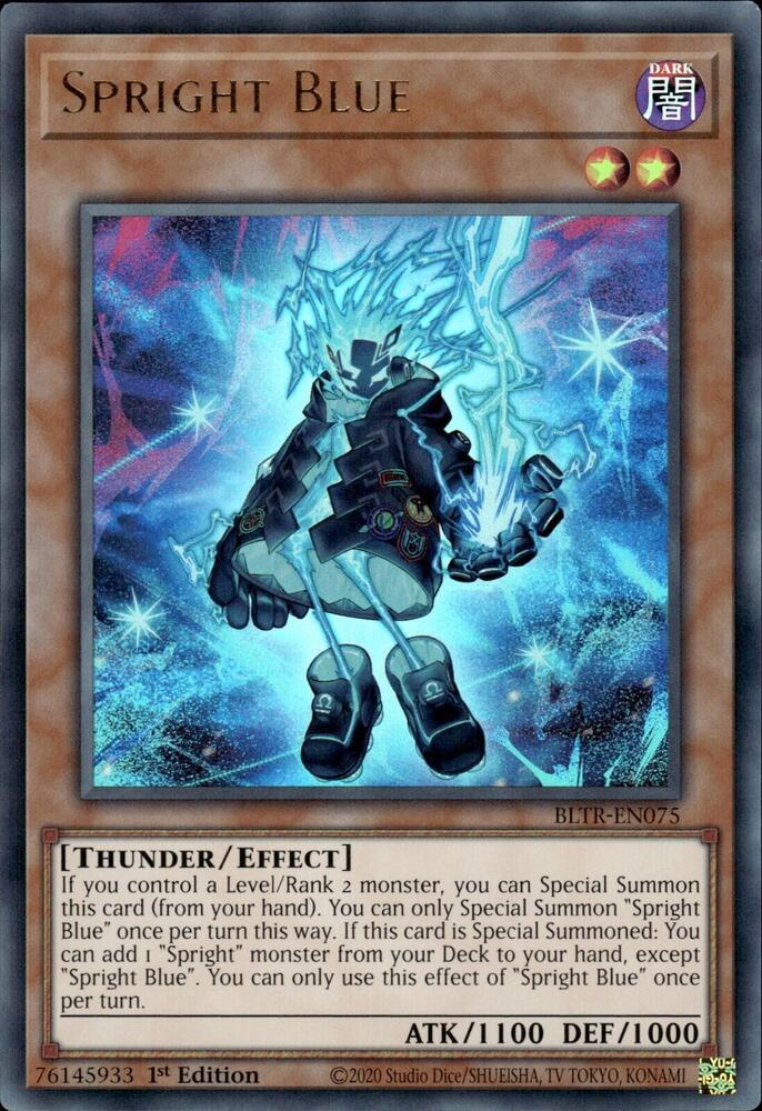 Spright Blue BLTR-EN075 card from Battles of Legend: Terminal Revenge
