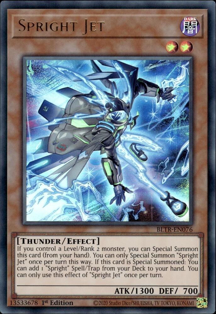 Spright Jet BLTR-EN076 card from Battles of Legend: Terminal Revenge