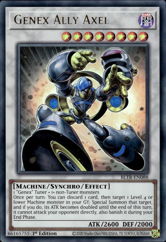 Genex Ally Axel BLTR-EN088 card from Battles of Legend: Terminal Revenge