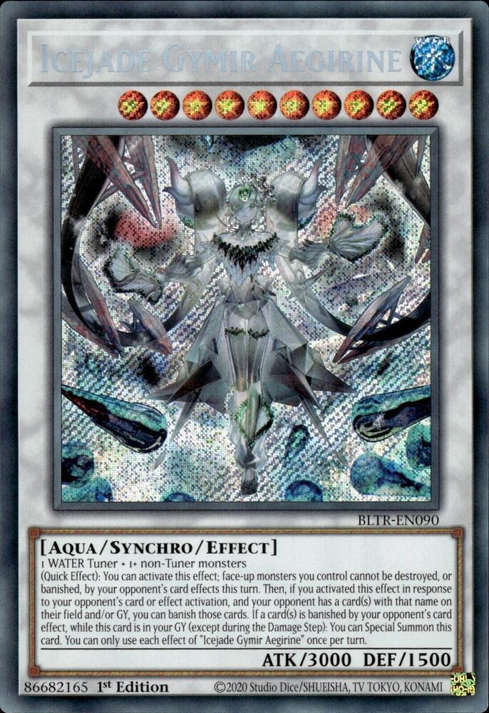 Icejade Gymir Aegirine BLTR-EN090 card from Battles of Legend: Terminal Revenge