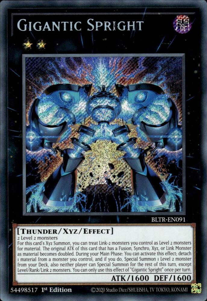 Gigantic Spright BLTR-EN091 card from Battles of Legend: Terminal Revenge