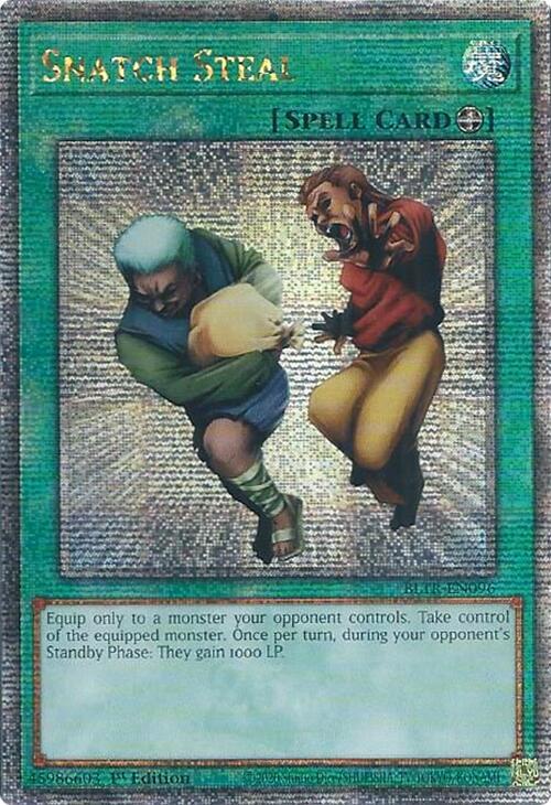 Snatch Steal (Quarter Century Secret Rare) BLTR-EN096 card from Battles of Legend: Terminal Revenge