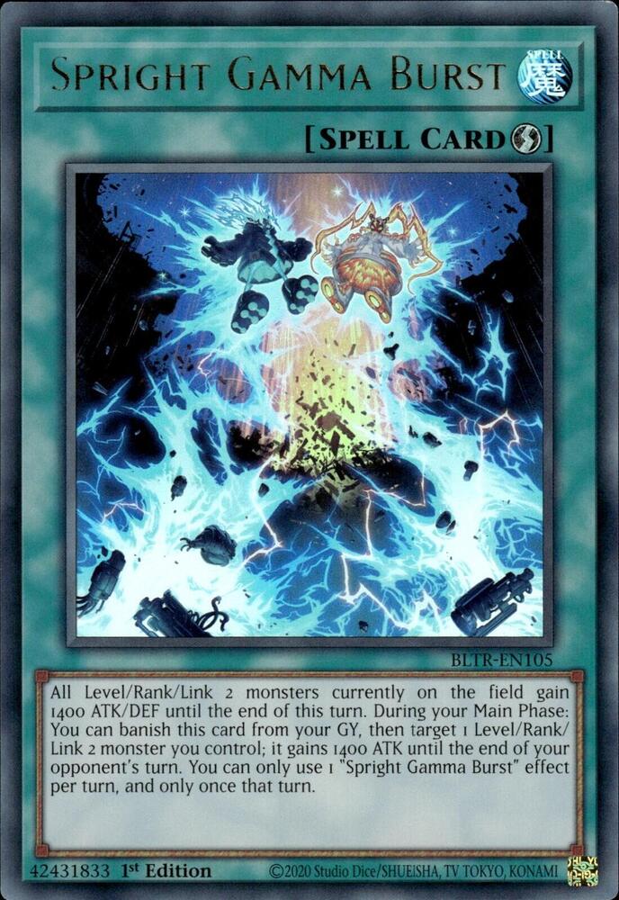Spright Gamma Burst BLTR-EN105 card from Battles of Legend: Terminal Revenge
