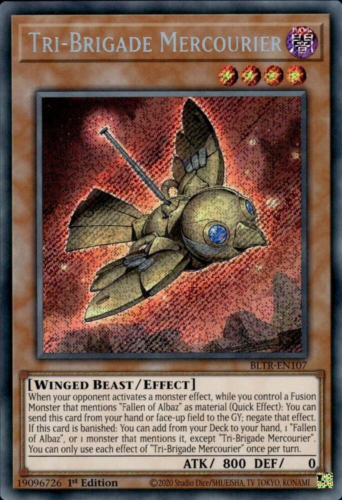 Tri-Brigade Mercourier BLTR-EN107 card from Battles of Legend: Terminal Revenge