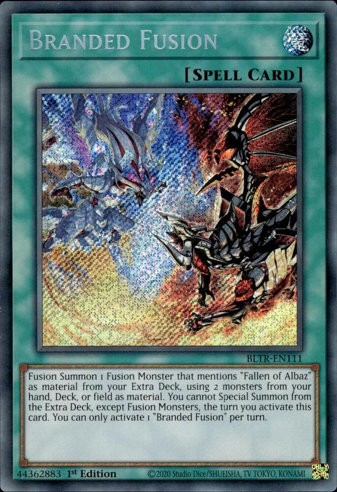 Branded Fusion BLTR-EN111 card from Battles of Legend: Terminal Revenge