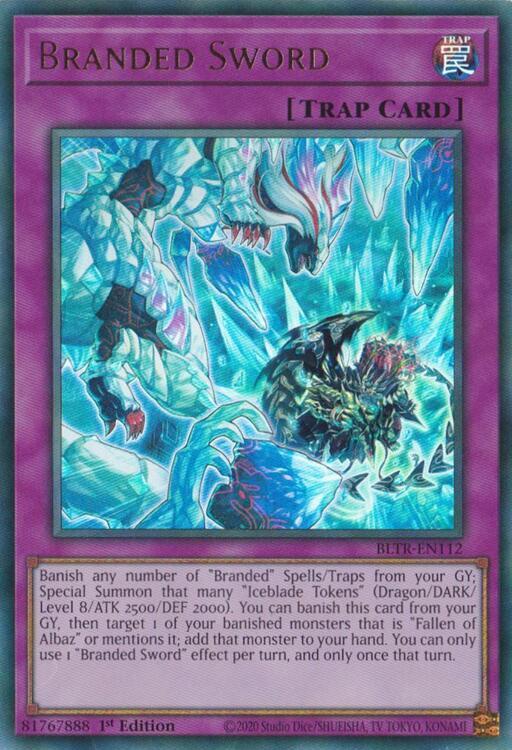 Branded Sword BLTR-EN112 card from Battles of Legend: Terminal Revenge