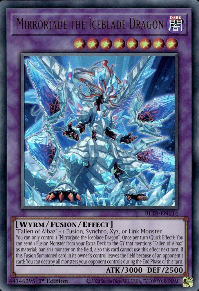 Mirrorjade the Iceblade Dragon BLTR-EN114 card from Battles of Legend: Terminal Revenge