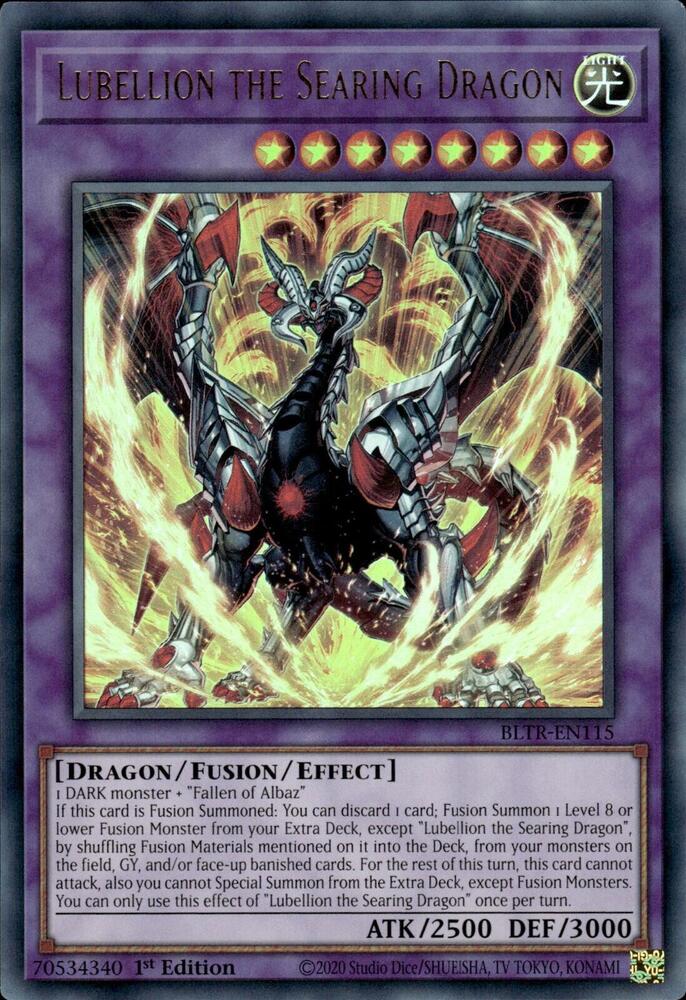 Lubellion the Searing Dragon BLTR-EN115 card from Battles of Legend: Terminal Revenge