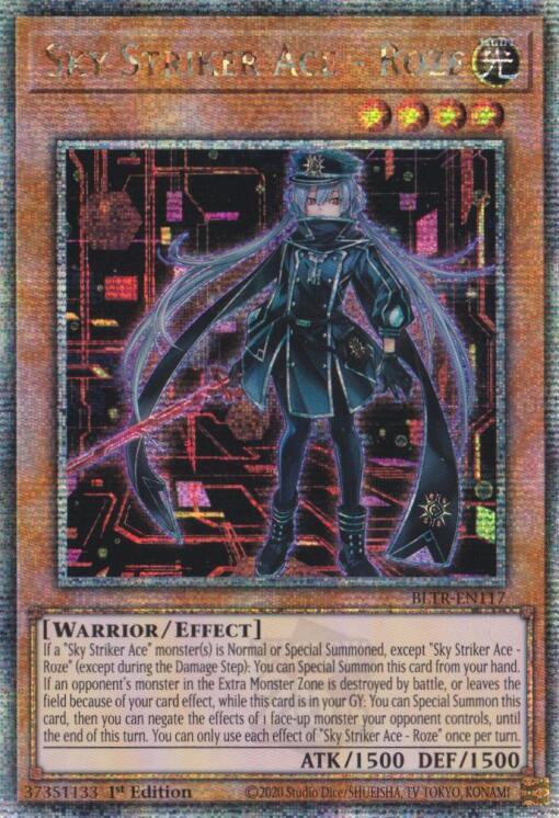 Sky Striker Ace - Roze (Alternate Art) (Quarter Century Secret Rare) BLTR-EN117 card from Battles of Legend: Terminal Revenge