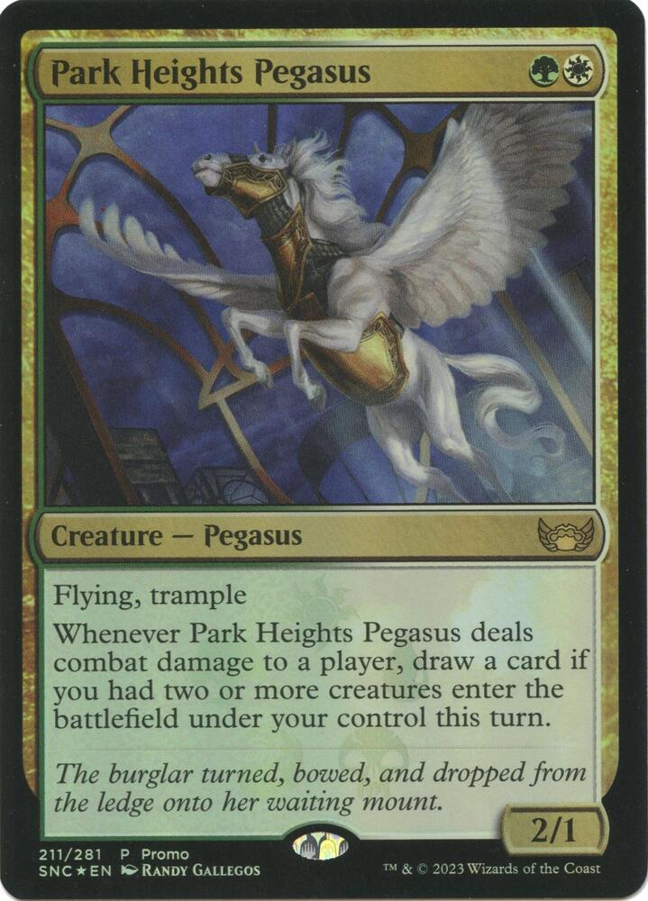 Park Heights Pegasus 211 card from Media Promos