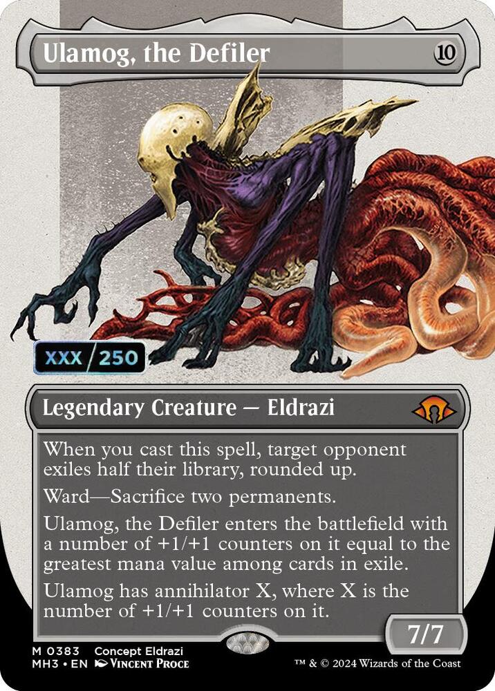 Ulamog, the Defiler (Borderless) (Serial Numbered) 383 card from Modern Horizons 3