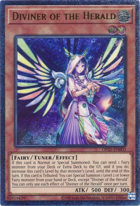 Diviner of the Herald (UTR) OP25-EN003 card from OTS Tournament Pack 25