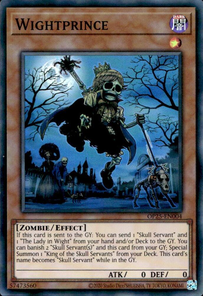 Wightprince OP25-EN004 card from OTS Tournament Pack 25