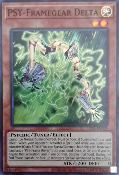 PSY-Framegear Delta OP25-EN005 card from OTS Tournament Pack 25