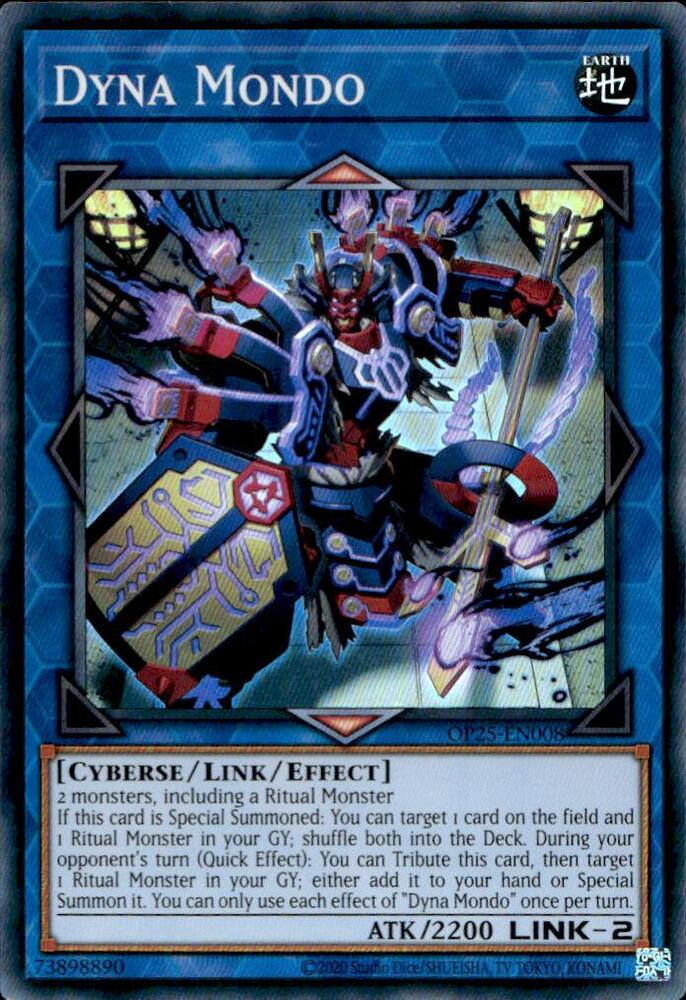 Dyna Mondo OP25-EN008 card from OTS Tournament Pack 25