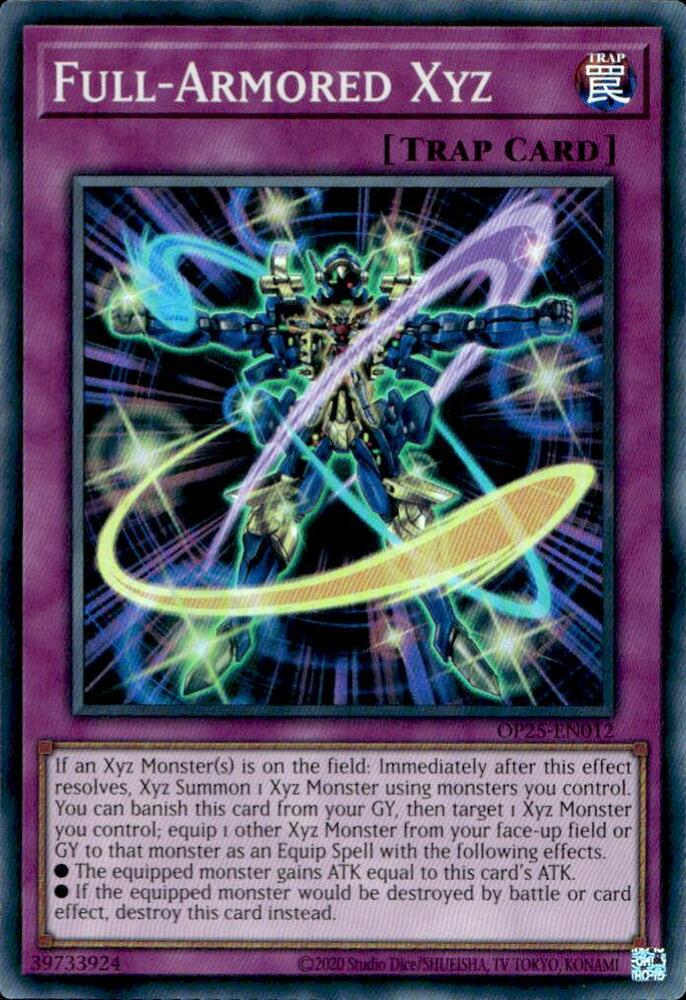 Full-Armored Xyz OP25-EN012 card from OTS Tournament Pack 25